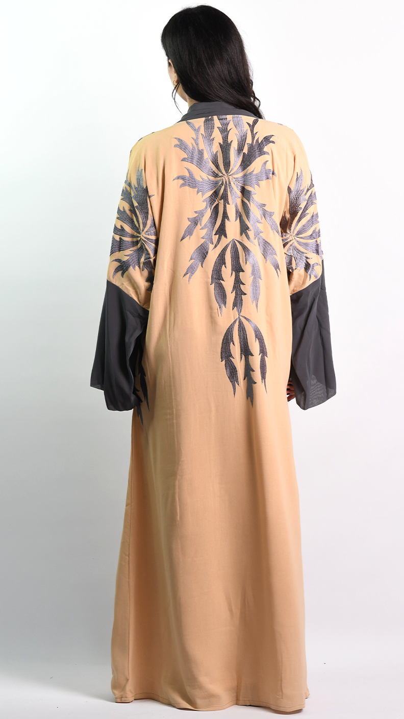 Dalia Open Abaya - Beige