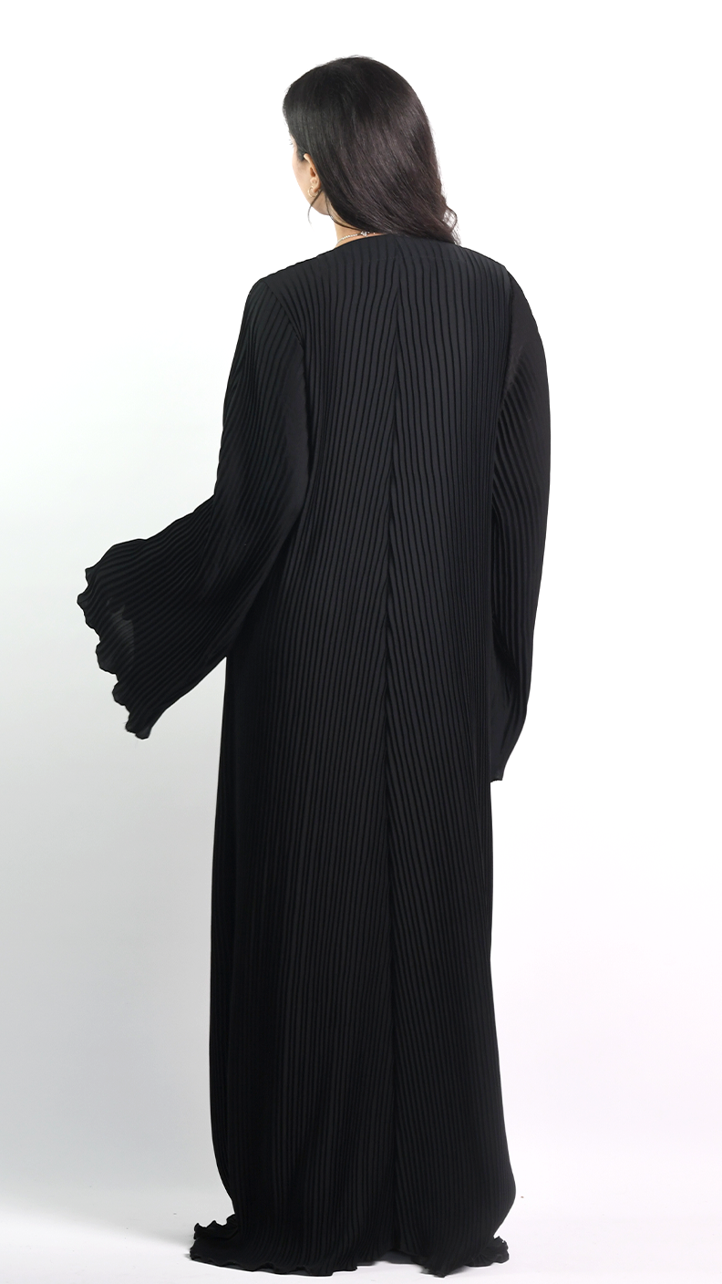 Aaliyah Open Abaya - Onyx