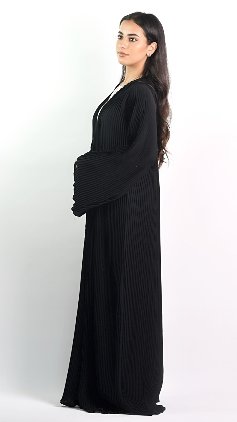 Aaliyah Open Abaya - Onyx