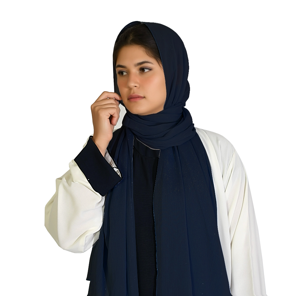 Essential Chiffon Hijab - Midnight Blue