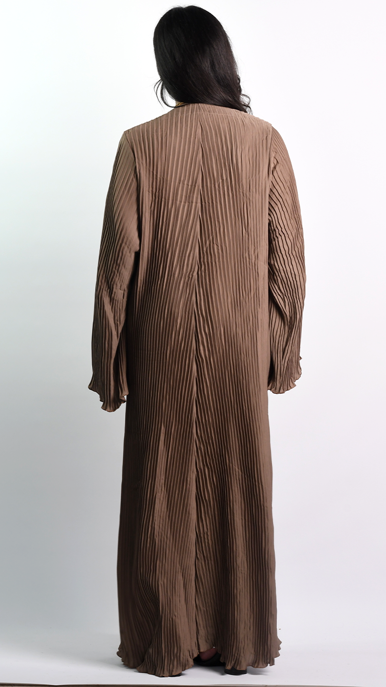 Aaliyah Open Abaya - Mocha