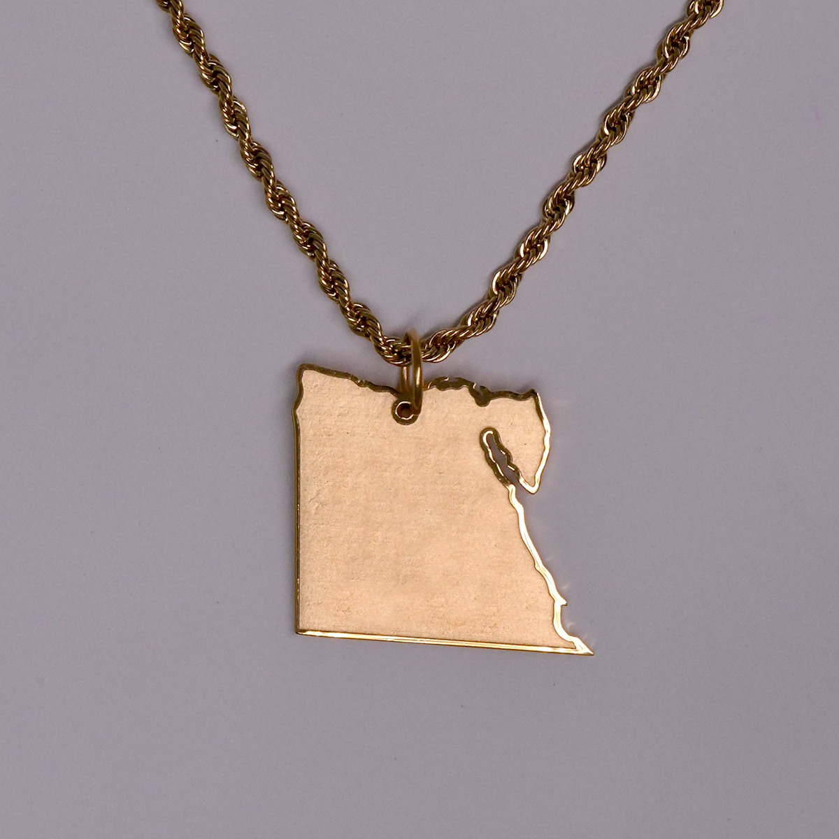 Egypt Map Necklace