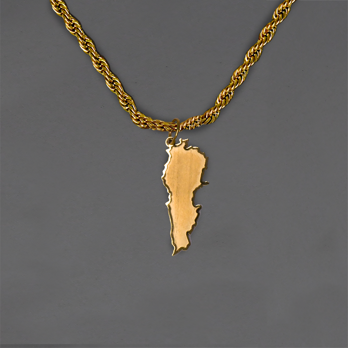 Lebanon Map Necklace