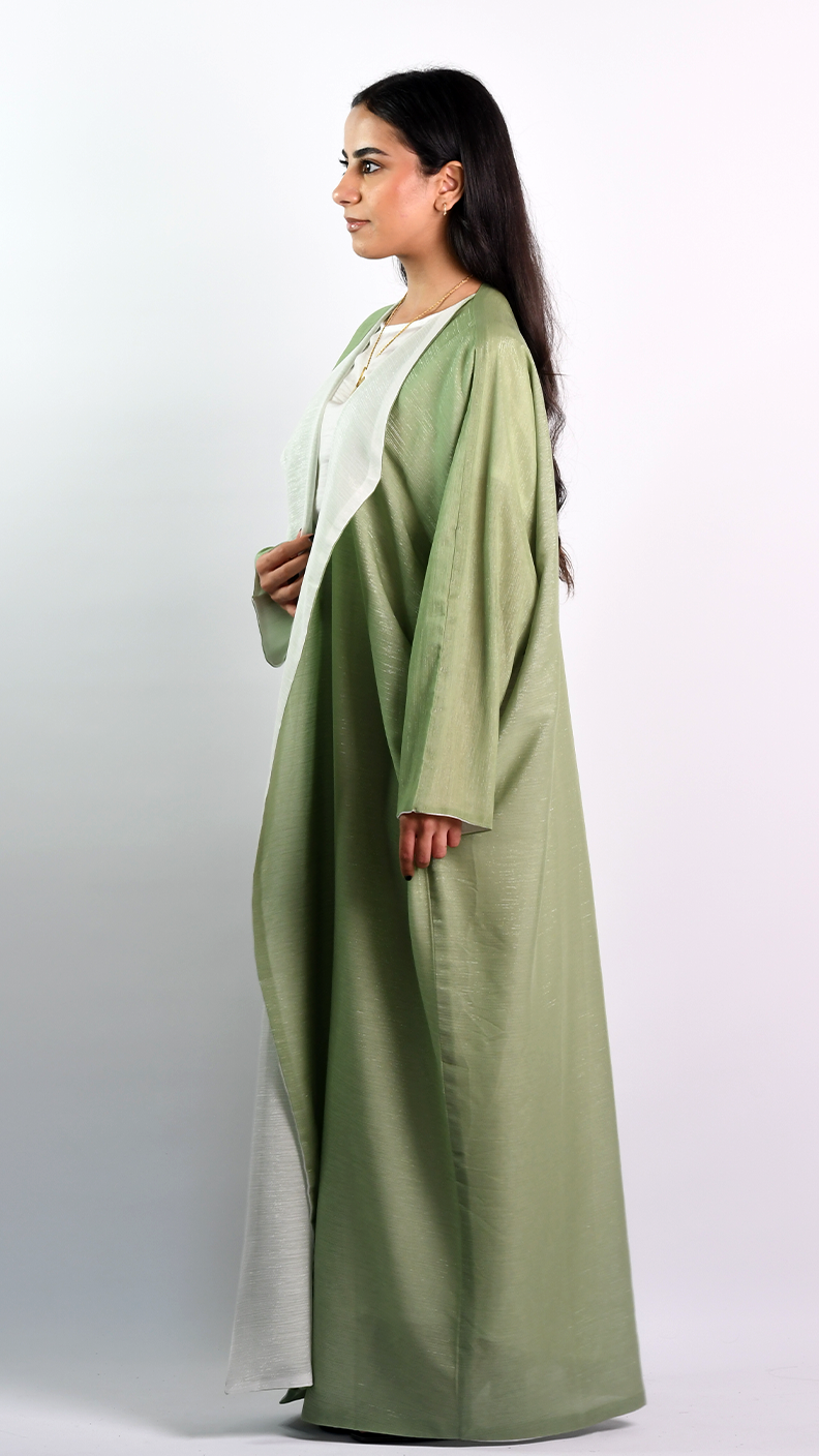 Jude Butterfly Abaya - Shimmery Olive