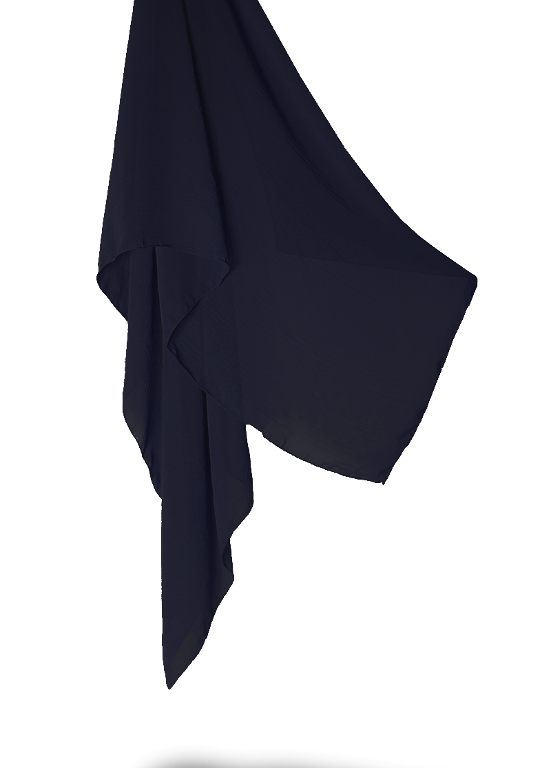 Essential Chiffon Hijab - Midnight Blue