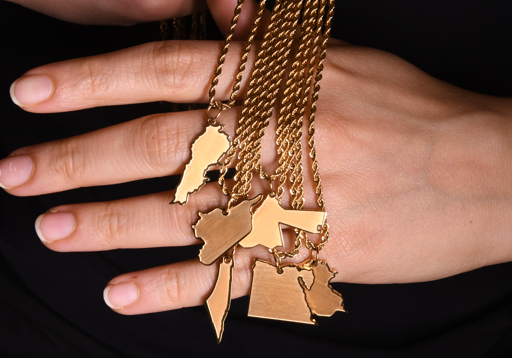 Arab Map Necklace