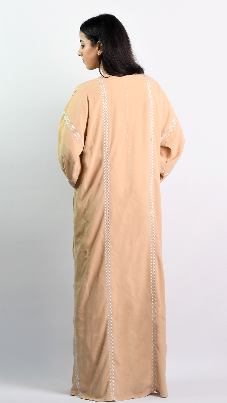 Nasira Open Abaya - Blush