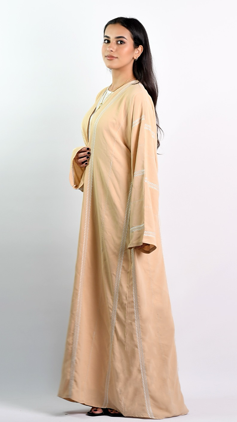 Nasira Open Abaya - Blush