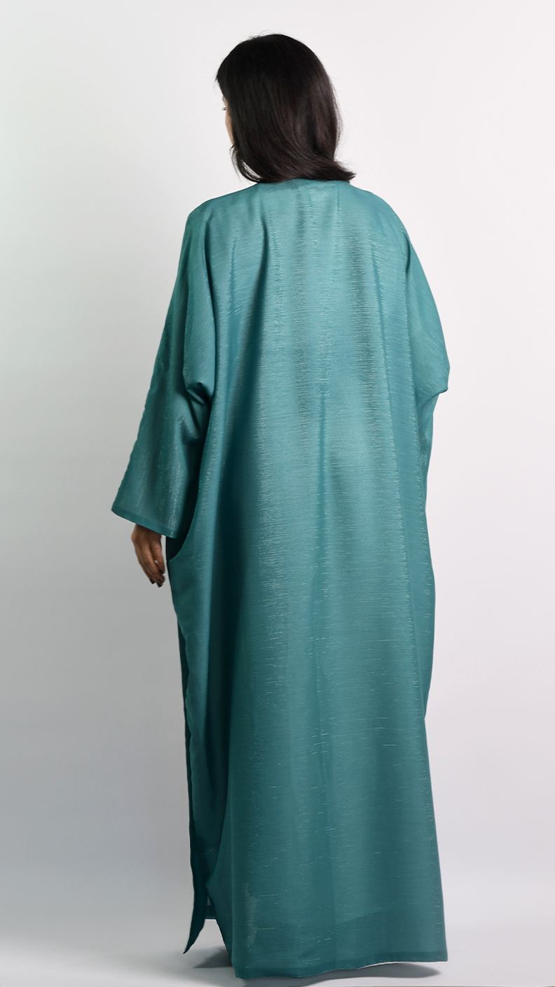 Jude Butterfly Abaya - Shimmery Teal